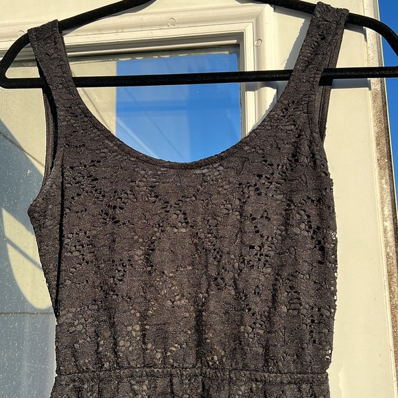 Black Lace A Line Dress - Picture 8 of 12